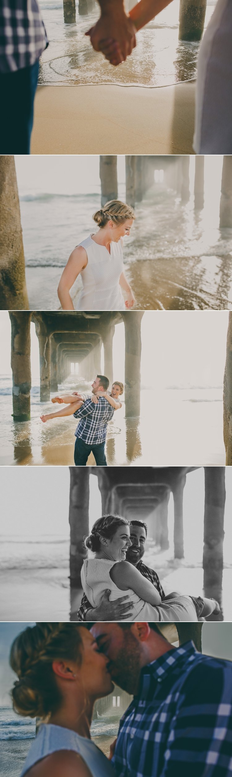 Manhattan Beach Pier Engagement Photos