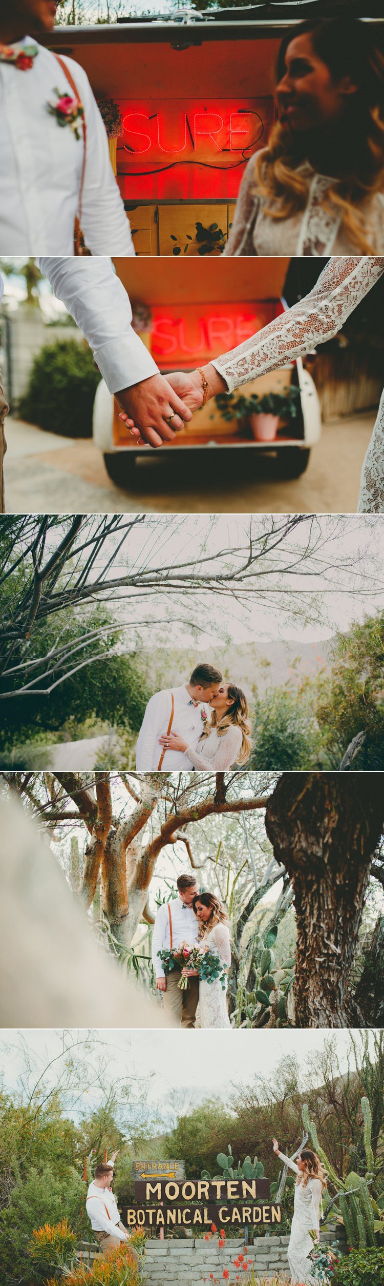Moorten Botanical Garden Wedding Photos