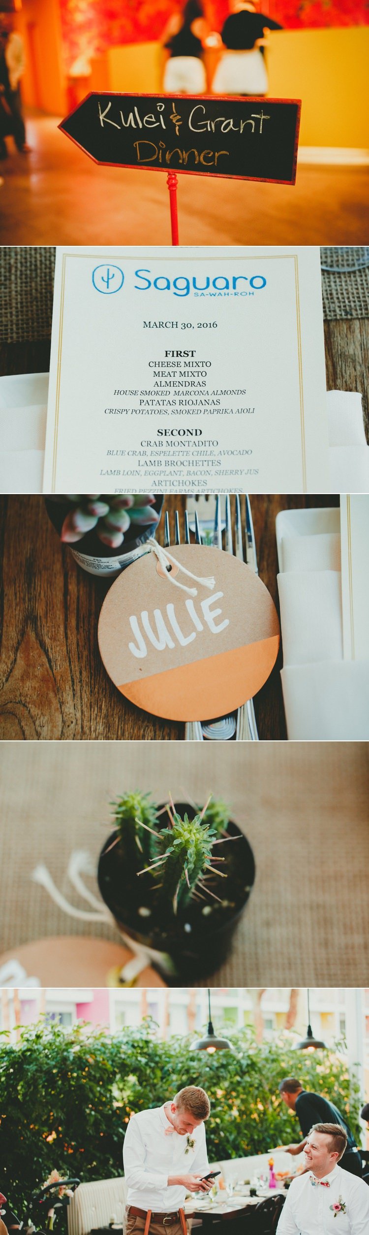 Moorten Botanical Garden Wedding Photos