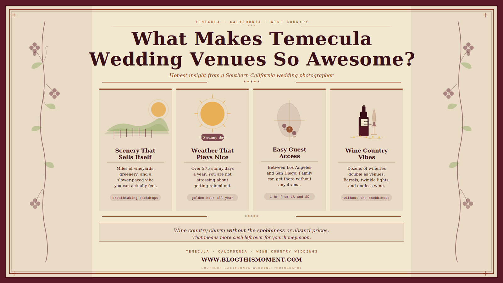 What Makes Temecula Wedding Venues Great